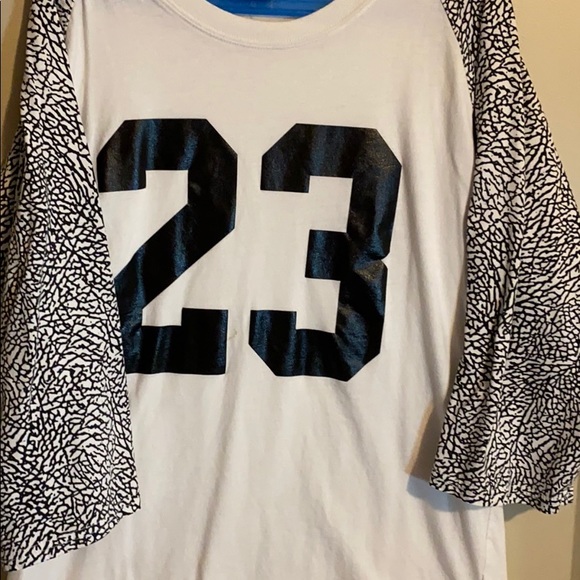 Jordan White Cement Baseball Tee - Picture 3 of 3